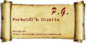 Porkoláb Gizella névjegykártya